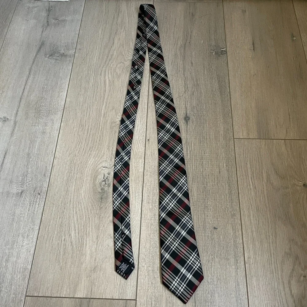Ben Sherman plaid silk tie